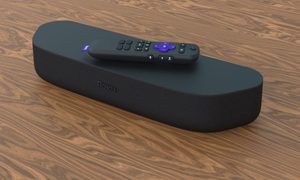 roku strambar sonido television 4k streambar on table 0