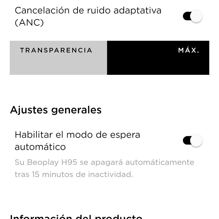 revision beoplay h95 bang olufsen screenshot app 3