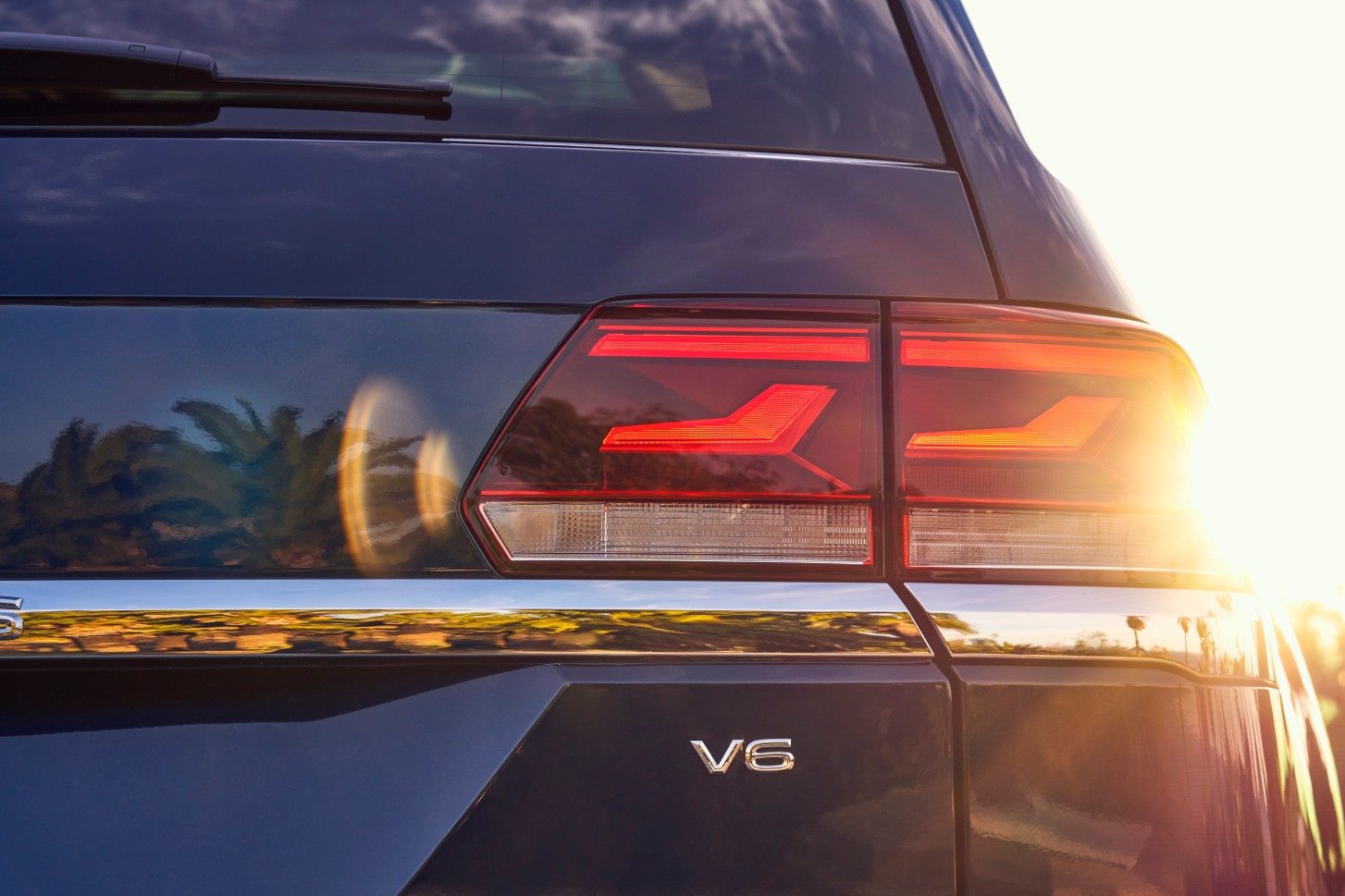 Detalle de luces traseras de VW Atlas 2021