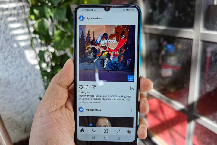 Ejecución de Instagram en el Honor 9A