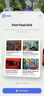 Apollo, aplicación con uno de los mejores widgets para iPhone 1