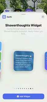Apollo, aplicación con uno de los mejores widgets para iPhone 3