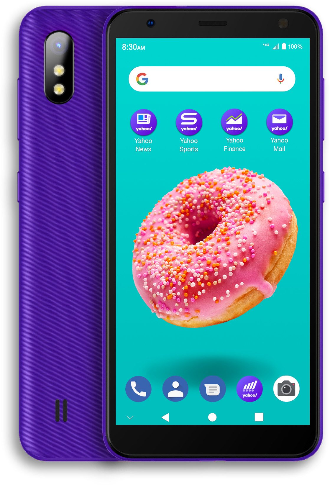 yahoo mobile zte blade a3y front back
