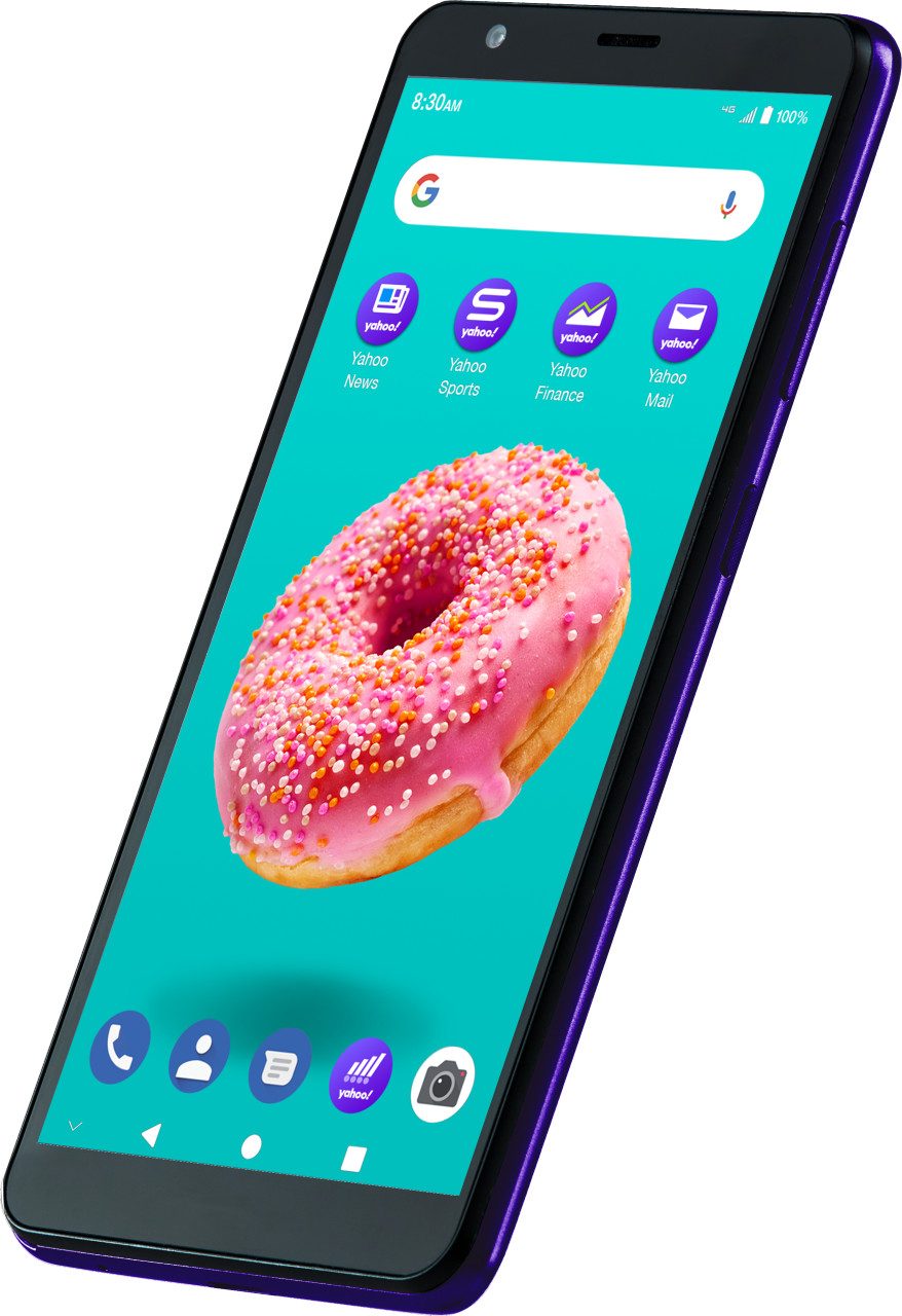 yahoo mobile zte blade a3y front right