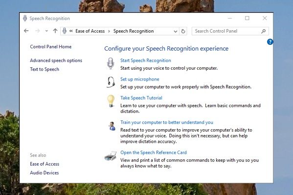 Entrenando a la computadora para configurar el reconocimiento de voz en Windows 10