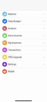 Daily Budget, aplicación con uno de los mejores widgets para iPhone 3