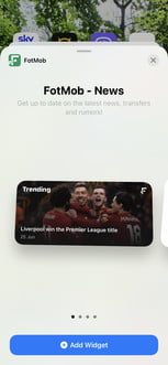 FotMob, aplicación con uno de los mejores widgets para iPhone 2