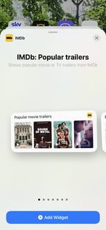 IMDb, aplicación con uno de los mejores widgets para iPhone 4