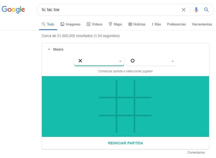 Cómo jugar tres en línea en Google