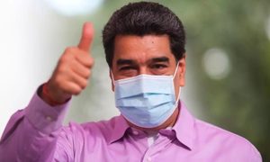 La imagen muestra al presidente de Venezuela, Nicolás Maduro.