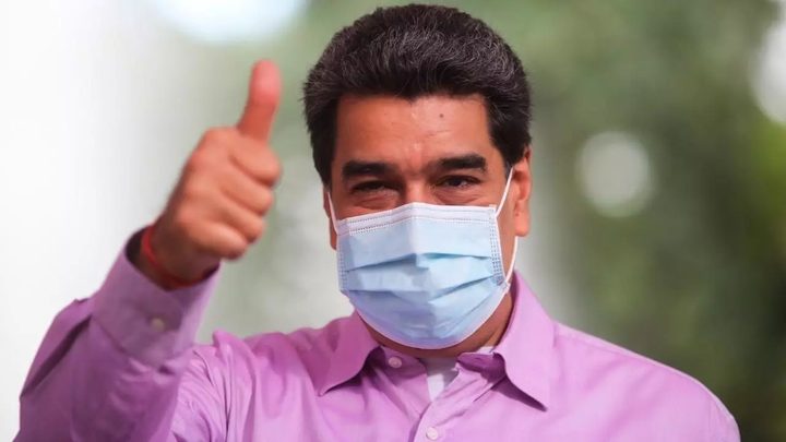 La imagen muestra al presidente de Venezuela, Nicolás Maduro.