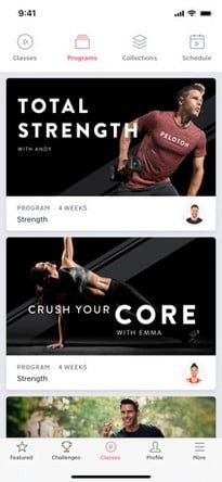 Peloton, una de las mejores aplicaciones de entrenamiento gratuitas para iOS y Android 1