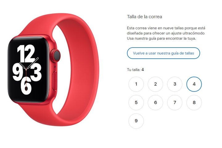 Herramienta de Apple para talla correa Apple Watch
