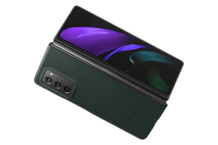 Official Samsung Leather Cover Case, una de las mejores fundas para Samsung Galaxy Z Fold 2 en 2020