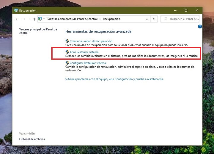 Proceso de recuperación para reinstalar Windows 10