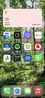 Pedometer, aplicación con uno de los mejores widgets para iPhone 2