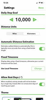 Pedometer, aplicación con uno de los mejores widgets para iPhone 3