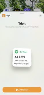 TripIt, aplicación con uno de los mejores widgets para iPhone 4