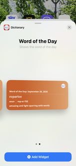 Merrian-Webster, aplicación con uno de los mejores widgets para iPhone 4