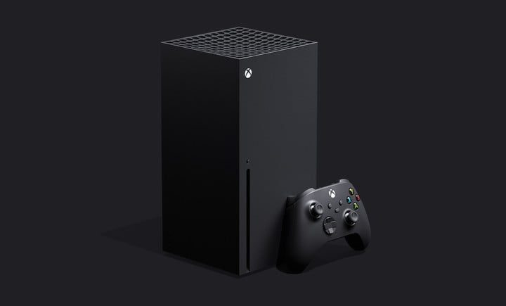 Consola negra para la preventa Xbox Series X y Series S