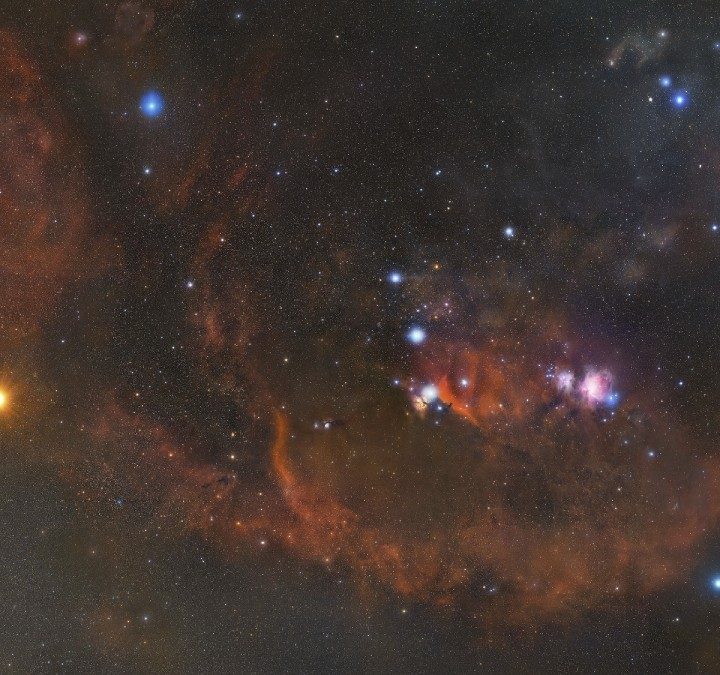 La imagen muestra la constelación Orión.