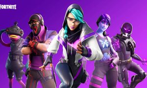La imagen muestra un afiche del juego Fortnite.