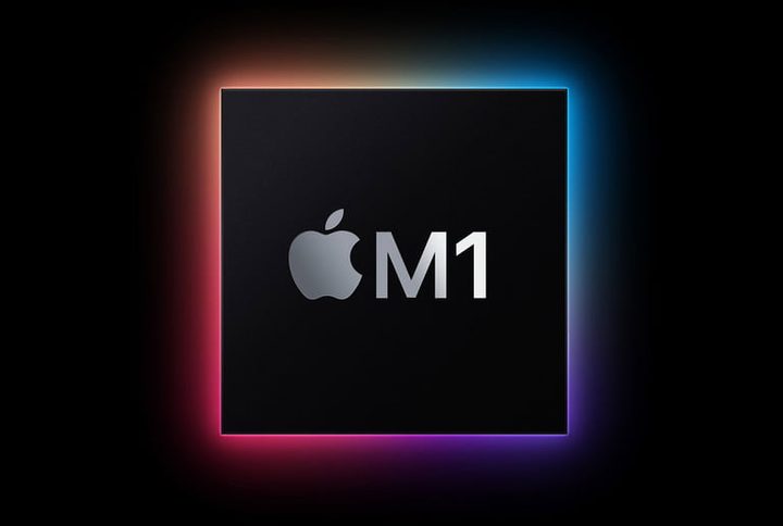 Logotipo de procesador M1 para comparativa entre Apple M1 MacBooks vs. Microsoft Surface Pro X