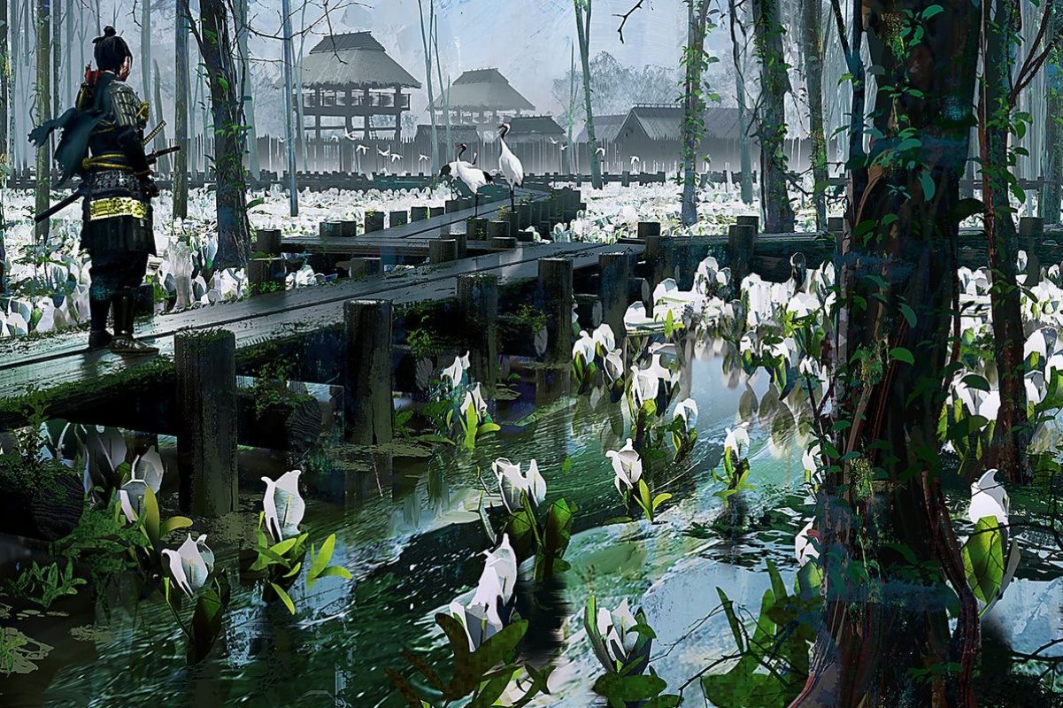 colgar paisajes ghost tsushima ghost5