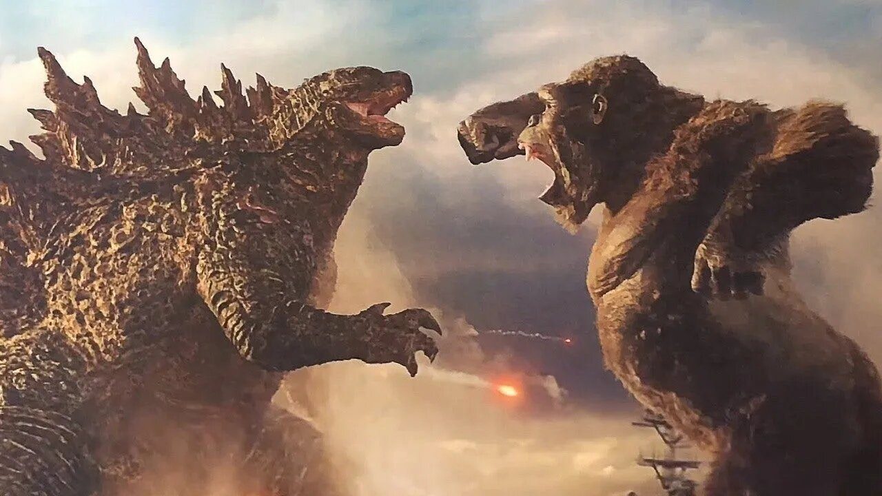 La imagen muestra una escena de la película Godzilla vs. Kong.