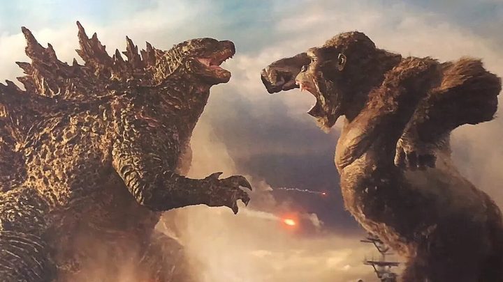 La imagen muestra una escena de la película Godzilla vs. Kong.