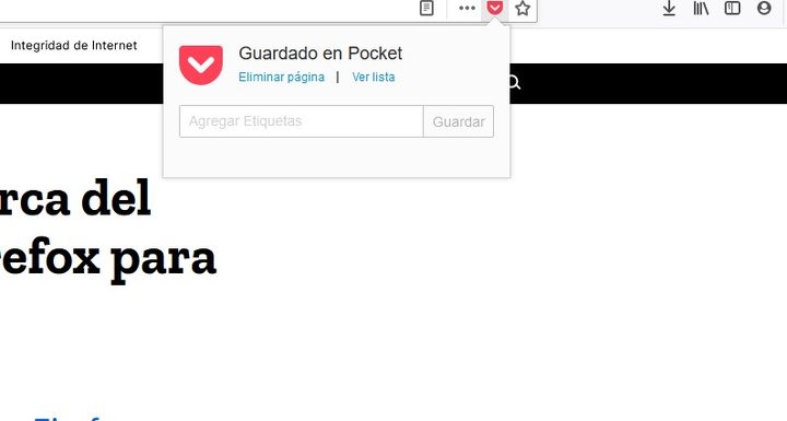 Cómo guardar contenido en Firefox