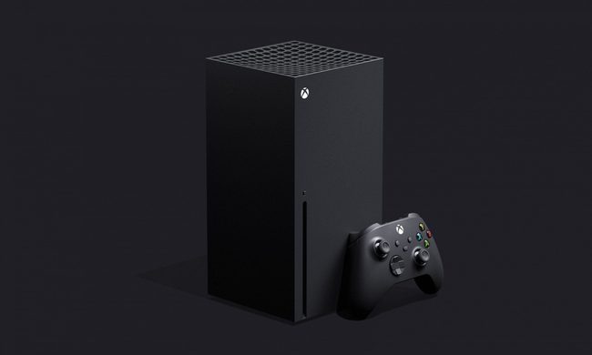 La imagen muestra la nueva consola Xbox Series X de Microsoft.