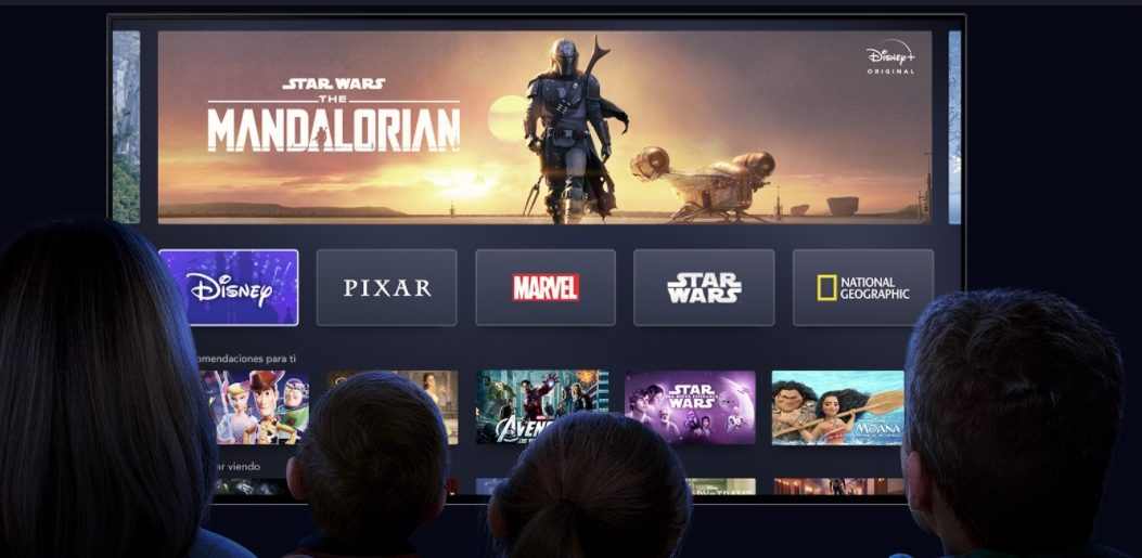 Menú de Disney Plus