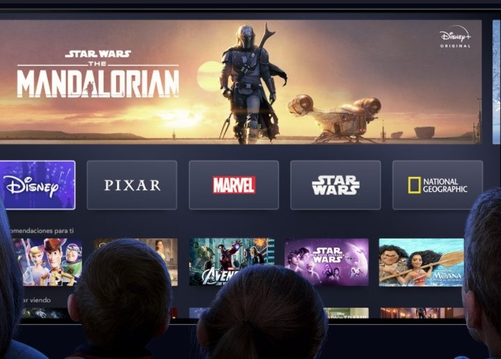 Menú de Disney Plus