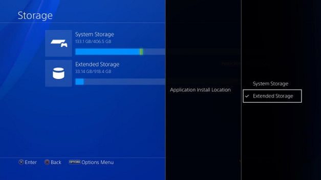 Pantalla de transferencia de datos para aprender cómo limpiar la PS4