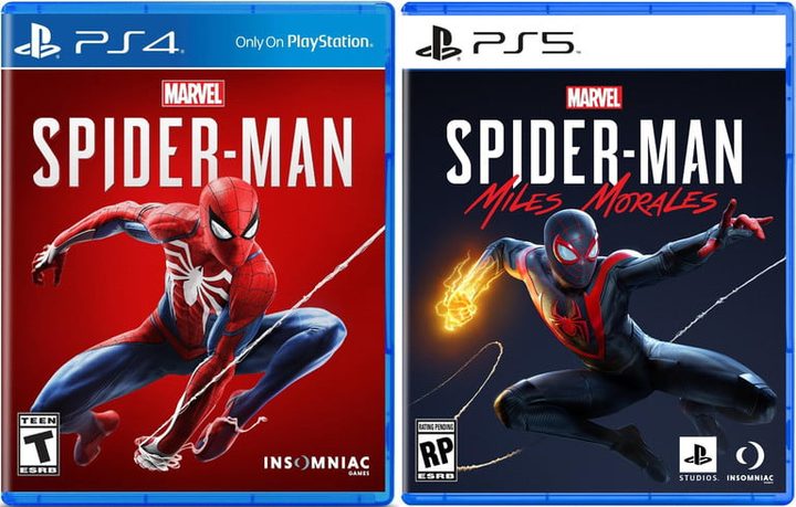 Portadas de juegos del Hombre Araña para PS5