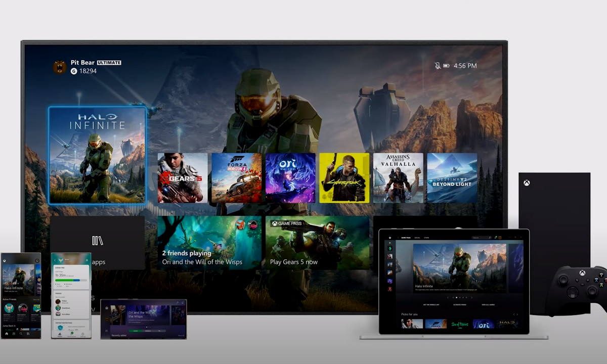 Interfaz Xbox Series X y S