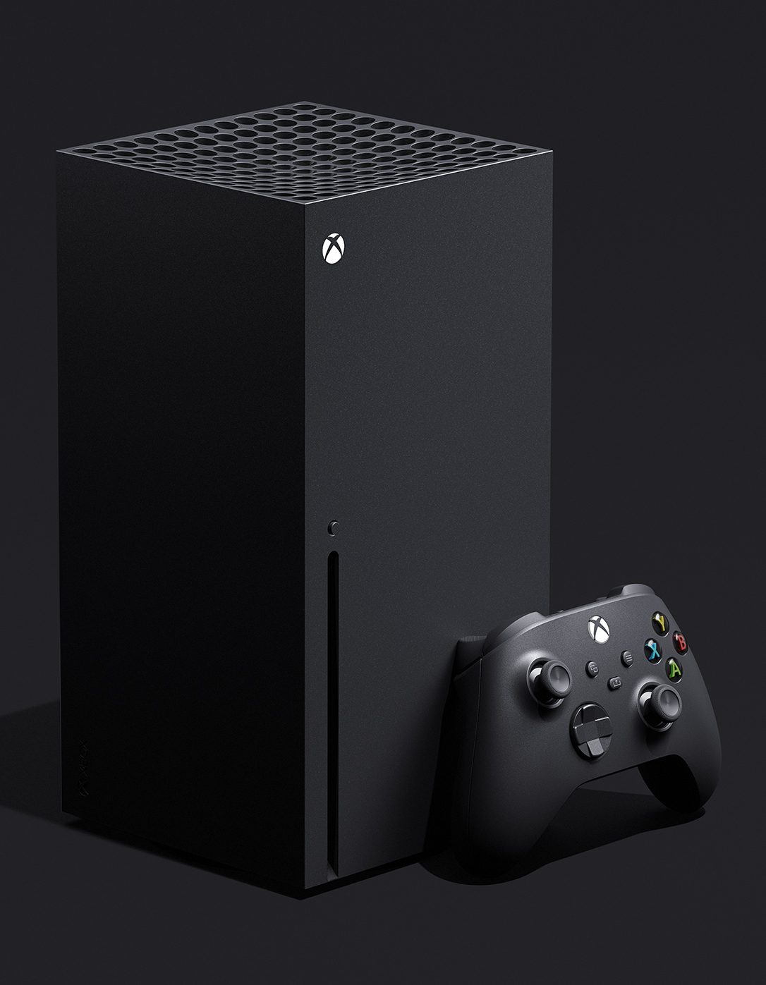 Una consola Xbox Series X y un control