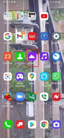 Cómo borrar fotos de la Galería