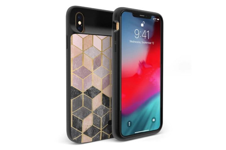 Casely Geo Rose Gold Marble Power Case