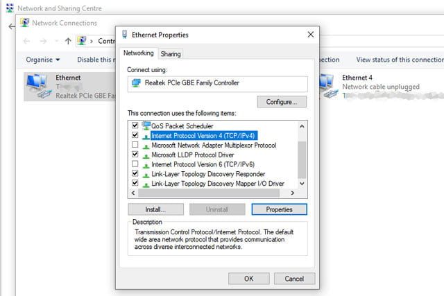 Cambiar dirección IP en Windows