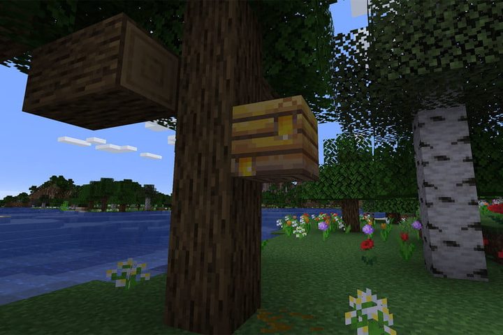 Abejas en Minecraft