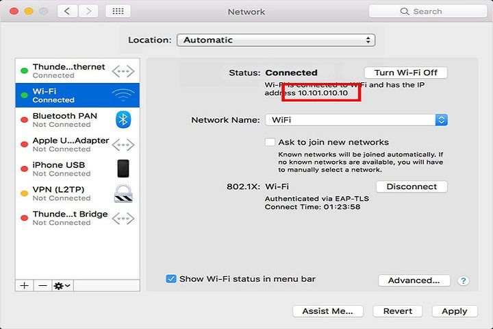 Encuentra tu configuración de red