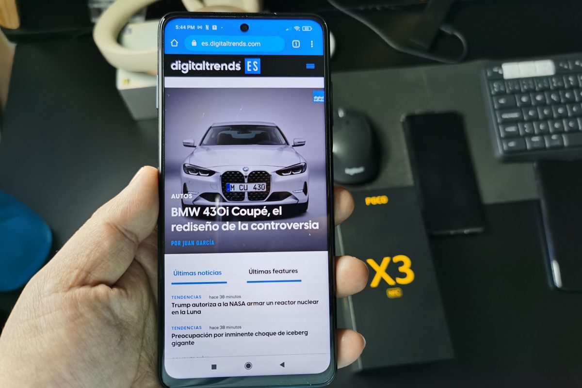 Despliegue de contenido en el Poco X3 NFC