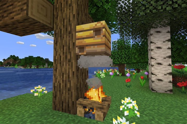 Abejas en Minecraft