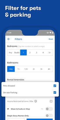 App para buscar apartamentos en renta Zillow
