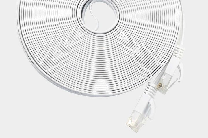 Rollo de cable de red flat para aprender cómo cómo elegir el mejor cable de Ethernet