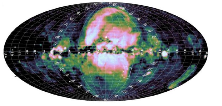 Dos burbujas gigantes de rayos X se extienden por lo alto y bajo de la Vía Láctea