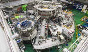 La imagen muestra el reactor de fusión de Corea del Sur, el "Sol Artificial".