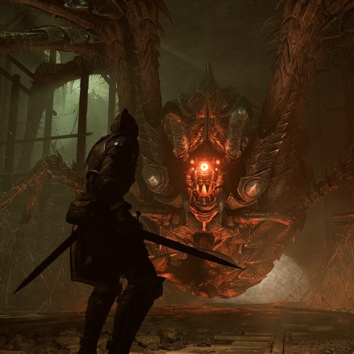 Personaje de Demon’s Souls en el interior de un castillo.